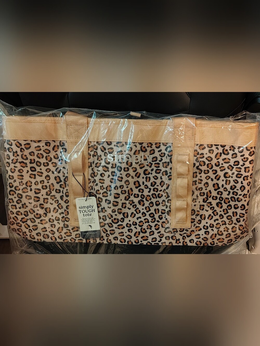 New Simply Southern Tote Bag Leopard Print